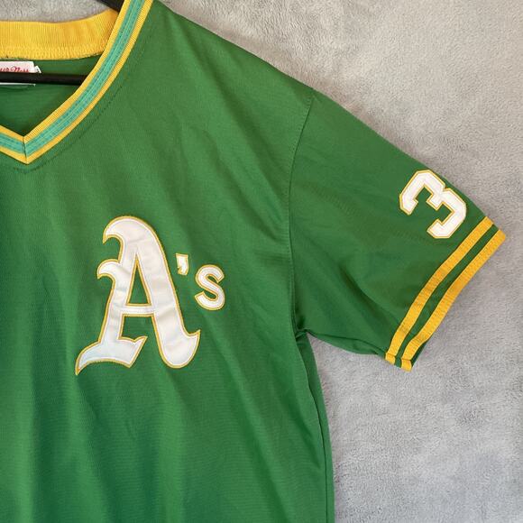 Mitchell & Ness Money Miller Oakland A's Cooperstown Collection Jersey Sz XL - Picture 3 of 6